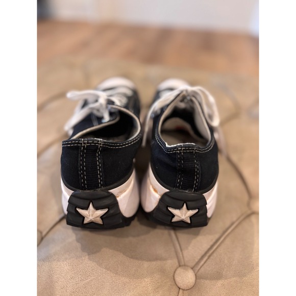 Converse Run Star Hike Low Top Black White Platform Sneakers 168816C Womens 9 - Picture 4 of 7